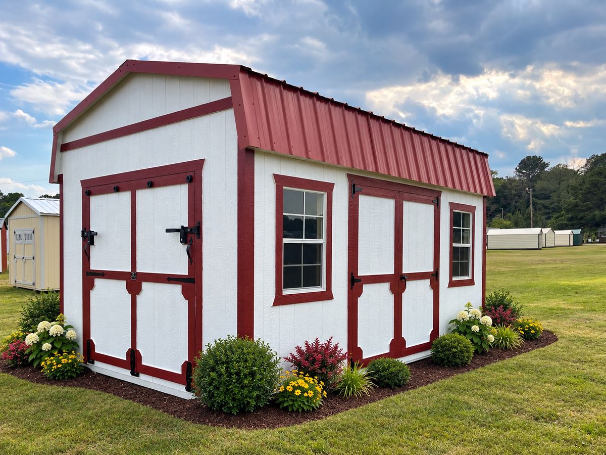 Lofted Barns: 12×16 Lofted Barn with Ramp Door